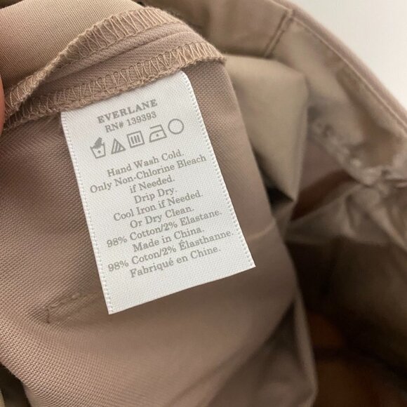 Everlane The Wide Leg Structure Pants Womens 00 Dusty Pink NWOT - Picture 6 of 6